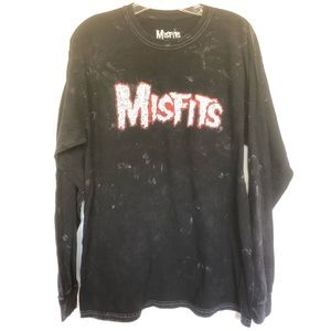 Misfits Long Sleeve Black Punk Rock T Shirt